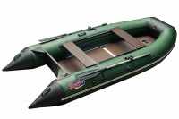 Лодка надувная ПВХ Roger Hunter Keel 3200, цвет зеленый с черным - 01